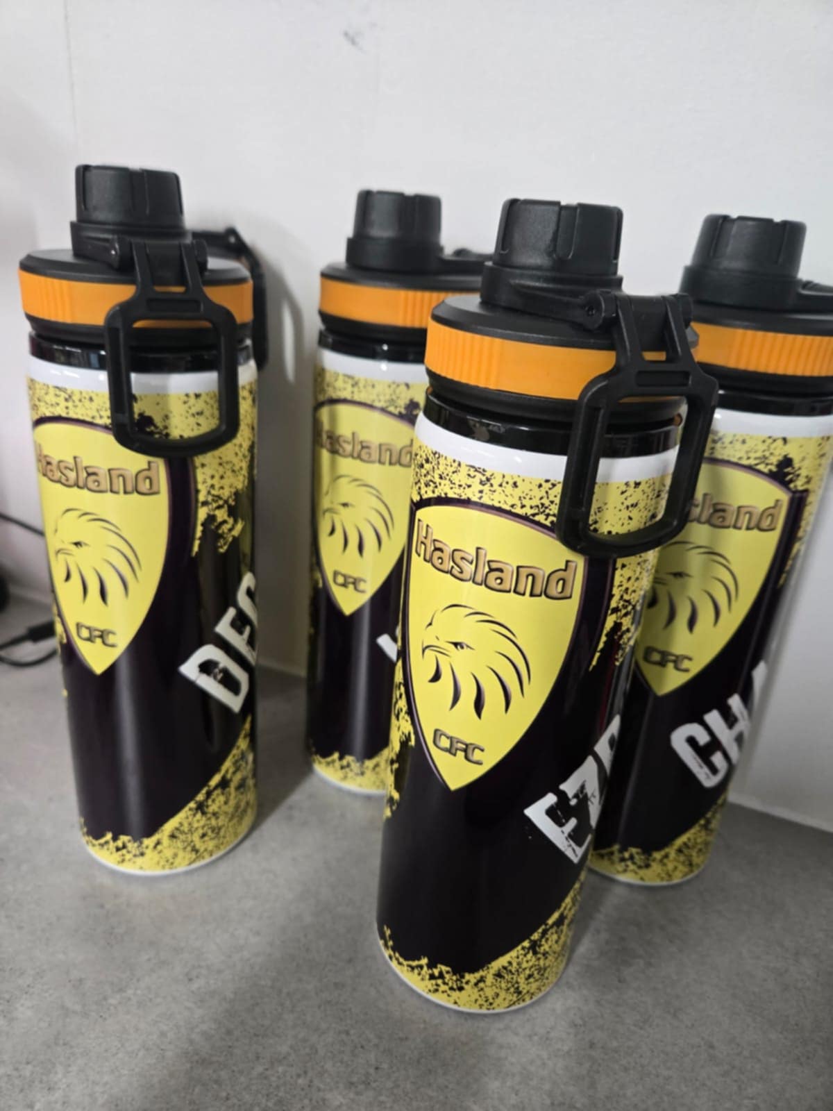 Hasland Team Water Bottles (please see description) free lasered mug with team orders