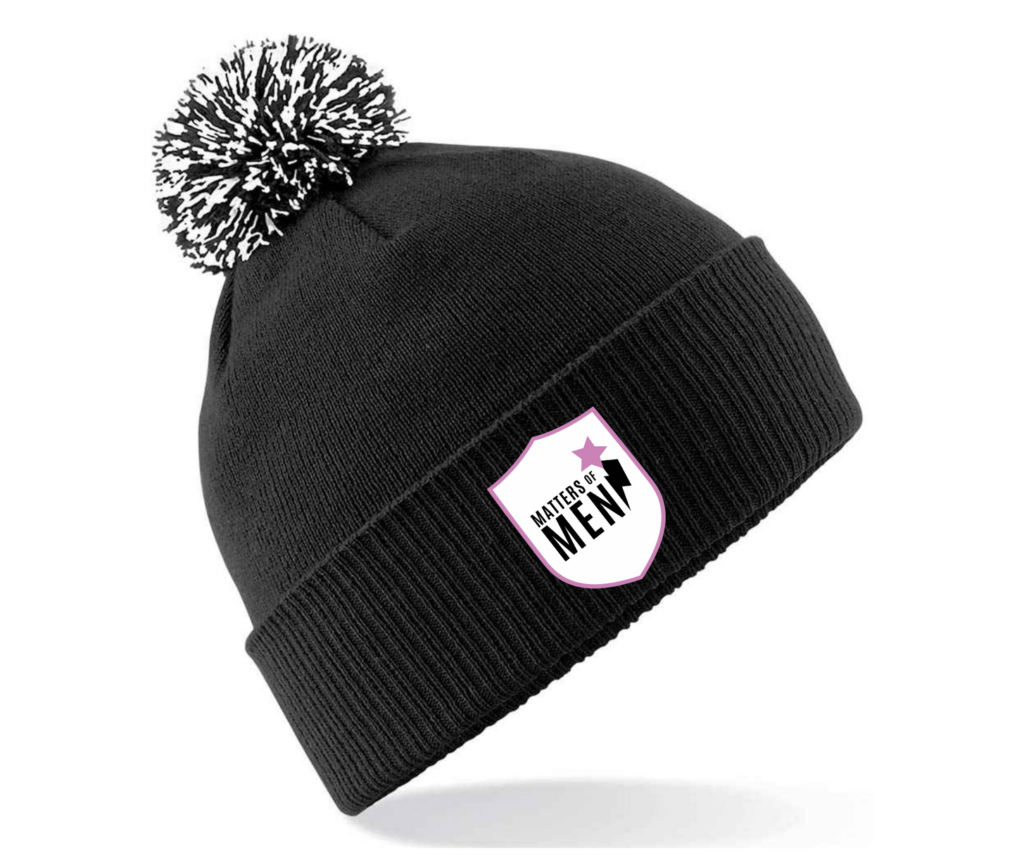 Matters of Men Embroided Beanie Hat (one size fits all)