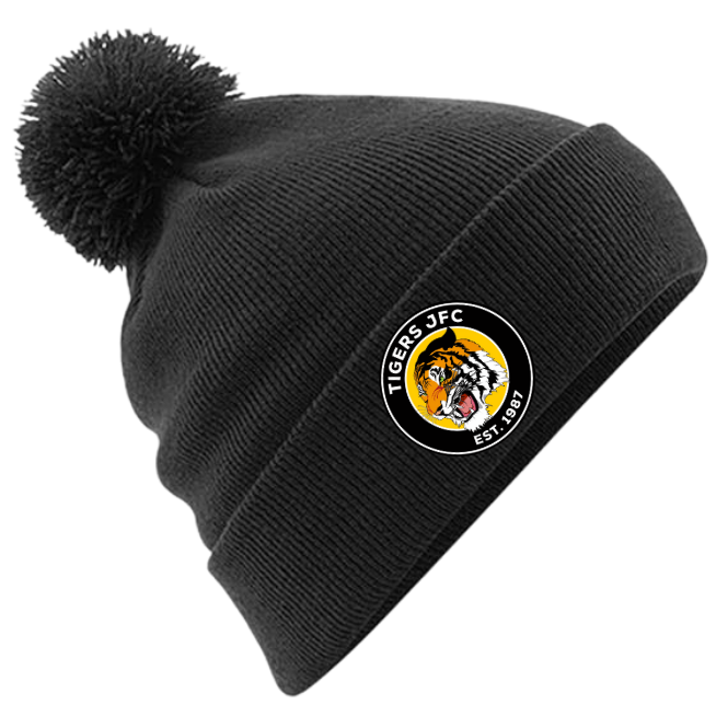 Tigers JFC Embroided Pom Pom Beanie