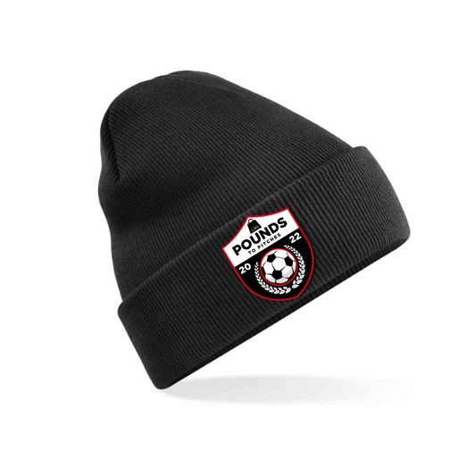 Pounds to Pitches Embroided Beanie