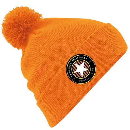 Langwith Whitestar Embroided Pom Pom Beanie