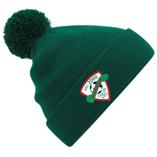 Glenbrae Colts Embroided Pom Pom Beanie