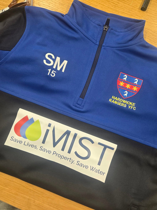 Half Zip Tracksuit Tops Kids (Embroided)