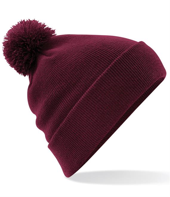 Adult Beanie Hat Pom Pom Embroided