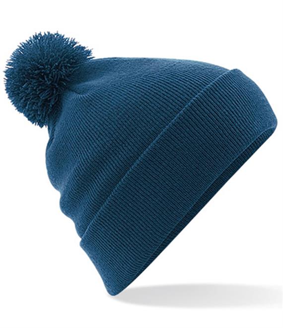 Adult Beanie Hat Pom Pom Embroided