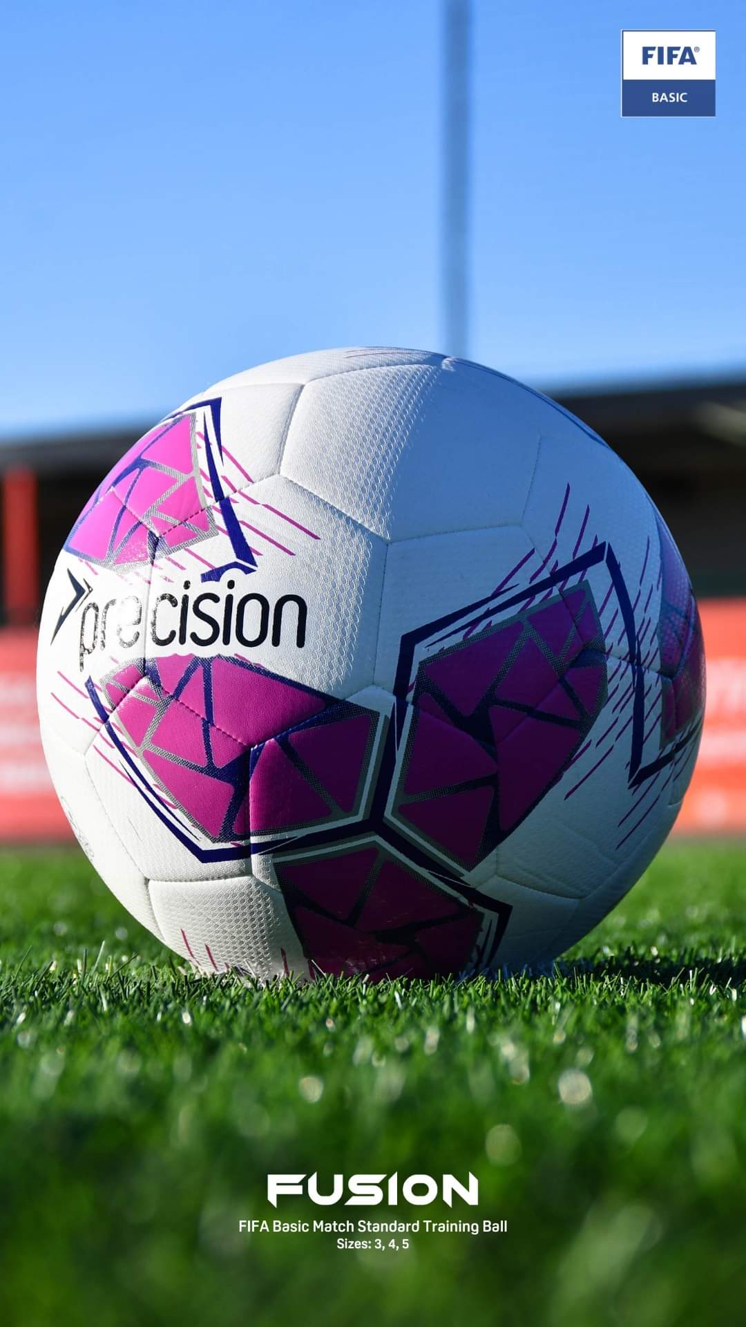 Precision Training Precision Fusion FIFA Basic Training Ball (2x club logo)