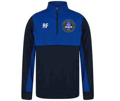 Hermes Bridge Half Zip Tracksuit Navy/Royal Blue (Embroided)