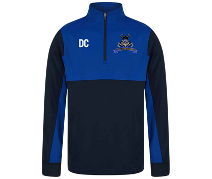 Pontyclun Vikings Half Zip Tracksuit Navy/Royal Blue (Embroided)