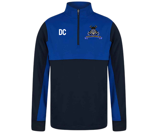 Pontyclun Vikings Half Zip Tracksuit Navy/Royal Blue (Embroided)