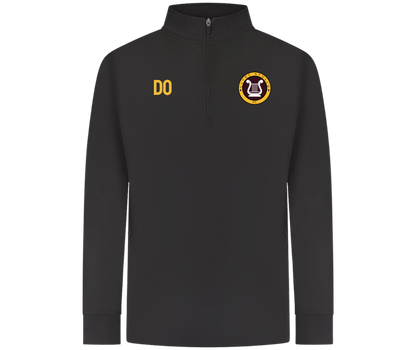 Clyde Apollo Half Zip Tracksuit Black (Embroided) (Apollo Logo)