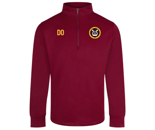 Clyde Apollo Half Zip Tracksuit Burgendy (Embroided) (Apollo Logo)