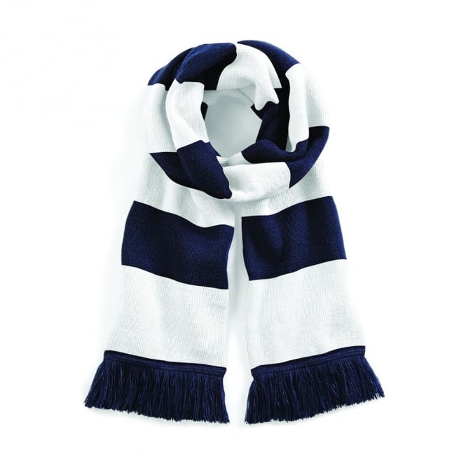 Scarf with club crest on the end.