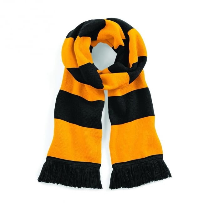 Scarf with club crest on the end.