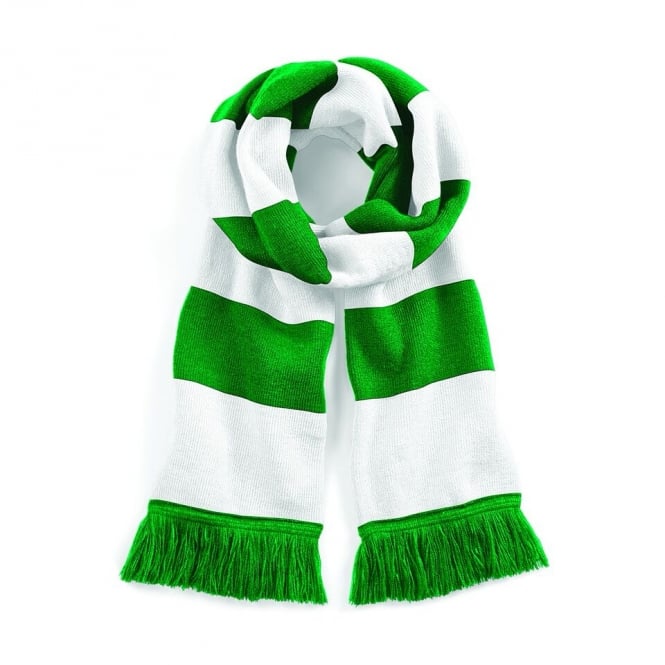 Scarf with club crest on the end.