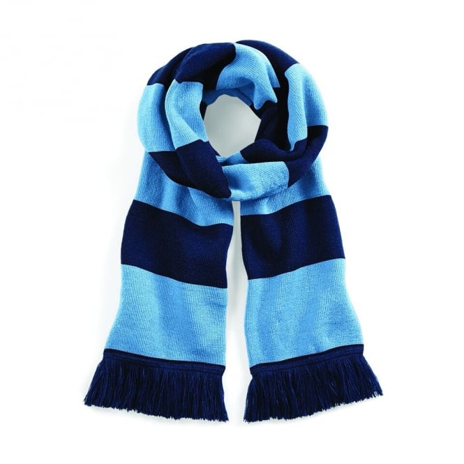 Scarf with club crest on the end.