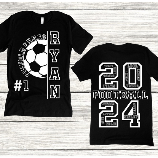 Football of 2024 Tshirts (ordering 10 or more)